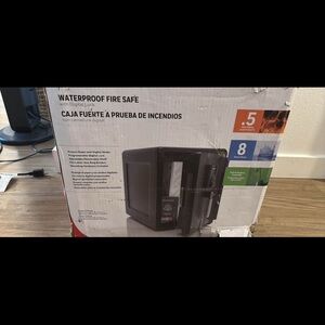 Waterproof Fire Safe with Digital Lock - Black